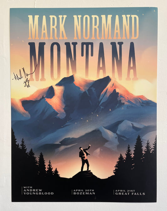 Mark Normand Autographed Montana Poster